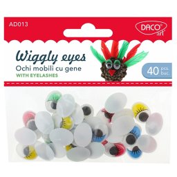 Accesorii craft Ochi mobili colorati, Daco