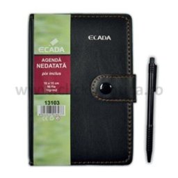 Agenda cu pix Ecada 10x15 cm (A6)
