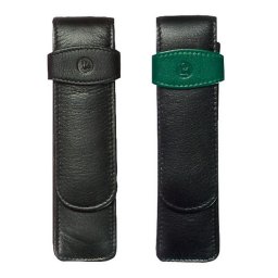 Etui piele naturala pentru doua instrumente de scris, Pelikan
