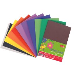 Hartie gumata 20 x 30 cm, set 10 culori, Daco