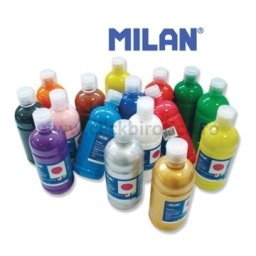 Tempera flacon de 500ml, diverse culori, Milan