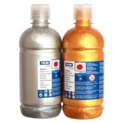 Tempera flacon de 500ml, auriu / argintiu, Milan