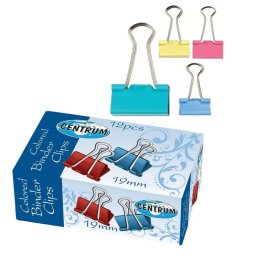Clips color 19mm, Centrum