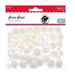 Accesorii craft Pom-Pom blanco, Daco