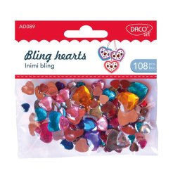 Accesorii craft Inimi Bling, Daco
