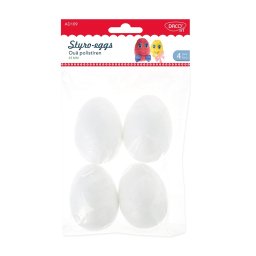 Oua polistiren 4 buc./set, 6,5 cm, Daco