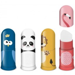 Ascutitoare Faber-Castell cu container si radiera, animale