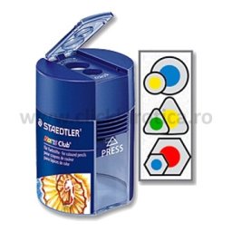 Ascutitoare metalica dubla cu container Staedtler Noris