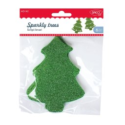 Accesorii craft Brazi glitter, Daco