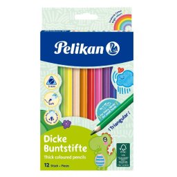 Creioane colorate Pelikan 12 culori groase