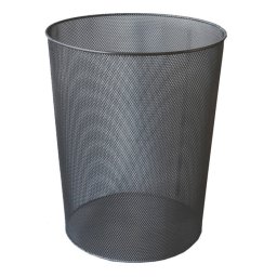 Cos de birou metalic negru 10L Mesh, Deli