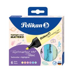 Textmarker Pelikan Pastel set 6 culori
