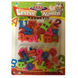 Set 26 litere si 20 cifre magnetice