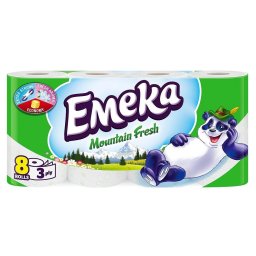 Hartie igienica Emeka 3 straturi, 8 role/set