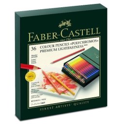 Creioane colorate Polychromos 36 culori, cutie studio, Faber-Castell