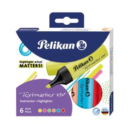 Textmarker Pelikan set 6 bucati