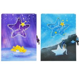 Agenda jurnal cu lacatel design Stars, Starpak, 10x14cm
