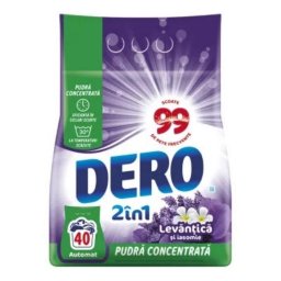 Detergent rufe Dero 2 in 1, 3 kg, pudra concentrata