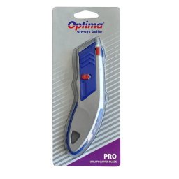 Cutter profesional cu lama trapezoidala, +5 rezerve, auto-incarcare Optima