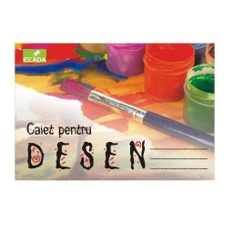 Caiet desen A4 16 file, 80g/mp Ecada