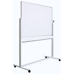 Tabla magnetica mobila, dubla fata, 90x120 cm, Optima