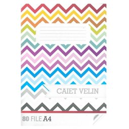 Caiet A4 80 file velin