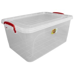 Cutie depozitare plastic, cu capac si manere, 8 L
