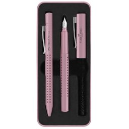 Set cadou stilou+pix Faber-Castell Grip 2010 Roz Indonezia