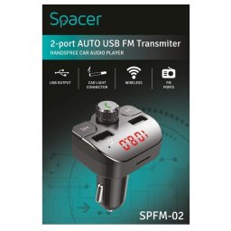 Modulator auto FM cu bluetooth, handsfree, Spacer