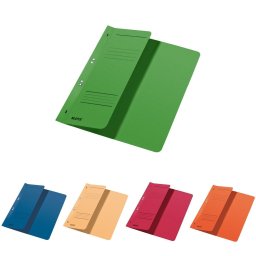Dosar carton color cu capse, coperta 1/2, 250 g/mp, Leitz