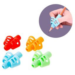 Grip cauciuc pentru creioane, set 4 bucati, Daco