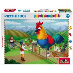 Puzzle 100 piese Punguta cu doi bani, 32x23 cm, Noriel