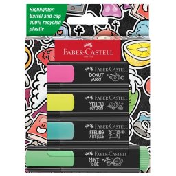 Textmarker Faber-Castell Graffiti set 4, cutie carton