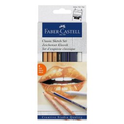 Set schite Faber-Castell Classic Sketch cu 6 creioane