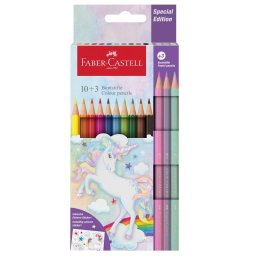 Creioane colorate Faber-Castell Unicorni 10+3 culori