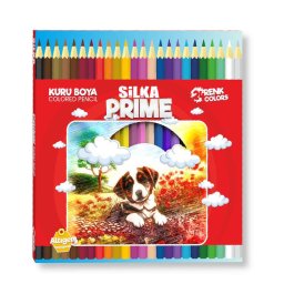 Creioane colorate Silka Prime set 24 culori