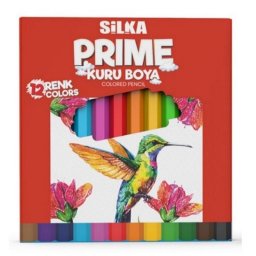 Creioane colorate Silka Prime 12 culori scurte (lungime 1/2)