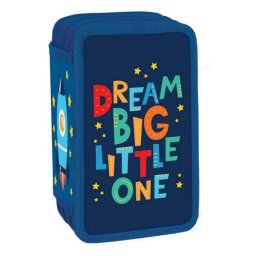 Penar echipat 3 compartimente, 39 piese, S-Cool Dream Big albastru
