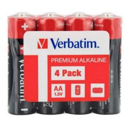 Baterie Verbatim Premium Alkaline AA (R6), set 4 bucati
