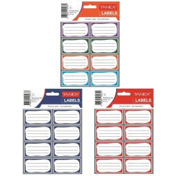 Etichete scolare 40 buc./set, 64x35 mm, Tanex
