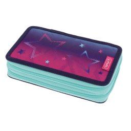 Penar Herlitz echipat 23 piese, 2 compartimente, Pink Stars