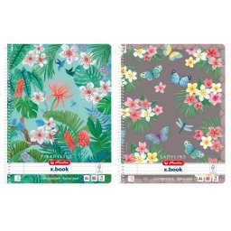 Caiet A4 80 file cu spirala, Herlitz Lady Like