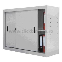 Dulap metalic H900 cu 1 polita si usi glisante