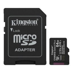 Card Micro SDXC 64 GB, clasa 10 UHS-I, 100MB/s, Kingston