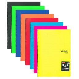 Caiet A4 60 file cu spirala, coperta plastic, MyNote Flex
