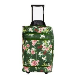 Troller New Rebels Flora-Laredo, 50x32x18 cm, verde cu flori