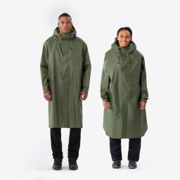 Pelerină ploaie ajustabilă tip Poncho Trekking, 75 L max, MT900 2.0 Kaki