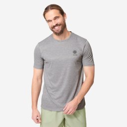 Tricou anti-UV Print Gri Bărbați