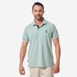 Tricou polo navigație Sailing 100 Kaki Bărbați