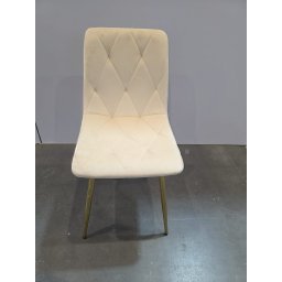 SCAUN VELVET CREM